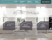 Tablet Screenshot of agenceduquai.com